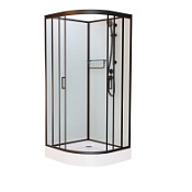 Душевая кабина Frank F420 Black 120*120 без крыши, черный