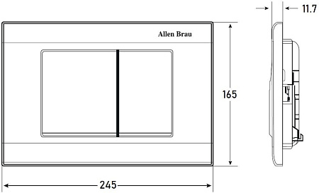 Кнопка смыва Allen Brau Liberty 9.20002.00 хром