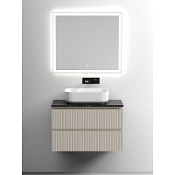 Мебель для ванной со столешницей Sancos Snob T 80 SNT80CE+TT80A1 Beige Soft/Black Sky