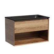 Тумба с раковиной Sancos Marmi 1.0 80 MR1.080ECH 80 дуб чарльстон/черный