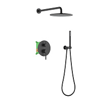 Душевой комплект Timo Saona SX-2369/03SM черный матовый