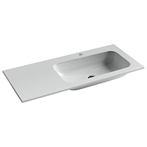 Раковина накладная Ceramica Nova Grace CN7015 102x47x15 чаша справа, белый