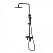 Смеситель Lemark Bronx LM3762BL для ванны с душем, черный 