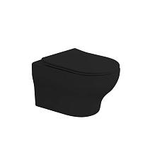 Унитаз подвесной Boheme Fiore 978-SET-B черный матовый