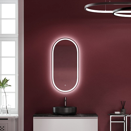 Зеркало Sancos Oval OV45F 45х90 с подсветкой