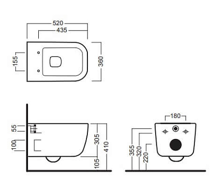 Крышка-сиденье Hatria Bianca Y1VB01 микролифт