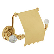 Держатель туалетной бумаги Migliore Amerida 16594 закрытый, золото/swarovski