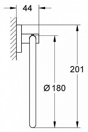 Полотенцедержатель Grohe Essentials 40365000 кольцо, хром