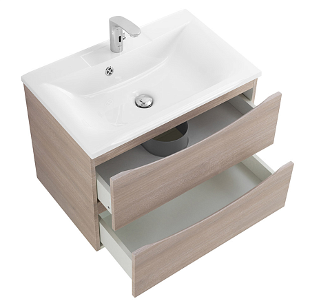 Тумба с раковиной BelBagno Marino MARINO-650-2C-SO-RG-P 65 rovere grigio