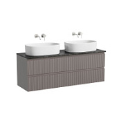 Тумба с раковиной и столешницей Sancos Snob R 140 SNR70SM+TT140A1 Doha Soft/Black Sky