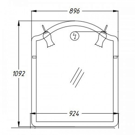Мебель для ванной Opadiris Виктория Z0000012694 90 слоновая кость