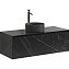 Тумба с раковиной Sancos Stone 120 ST120NM Nero Marquina - фото 1