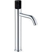 Смеситель Boheme Stick 122-CR-MR-B для раковины, ручка Mramor Black, хром/черный мрамор