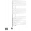 Полотенцесушитель электрический Boheme Venturo 721-MW 93,8х50 см белый матовый