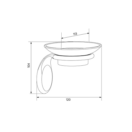 Мыльница IDDIS Oldie OLDBRC0i42 бронза