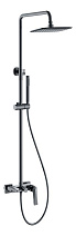 Душевая стойка Boheme Venturo 378-SGM для душа, оружейная сталь глянцевая
