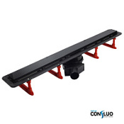 Душевой лоток Pestan Confluo Frameless Line 950 Black Glass 13701207 матовый хром/черное стекло