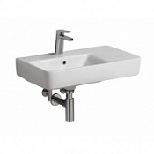 Раковина Geberit Renova Compact 226165000 65 с полочкой справа белая Раковина Geberit Renova Compact 226165000 65 с полочкой справа белая