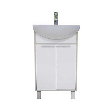Тумба с раковиной Aquaton Рико 1A212401RIB90 50 белый/ясень фабрик