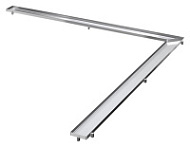Решетка под плитку Tece TECEdrainline Plate 610970 90х90 угловая, нержавеющая сталь