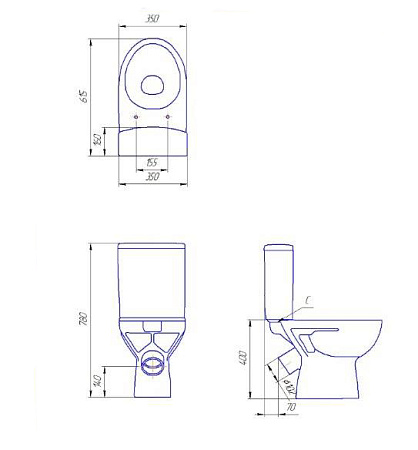 Унитаз-компакт Cersanit Geo KO-GEO031-3/6-DL микролифт