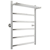 Полотенцесушитель водяной Стилье Универсал-54 80х50 с полкой, хром