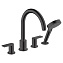 Смеситель Hansgrohe Vernis Shape 71459670 на борт ванны, черный матовый - фото 1