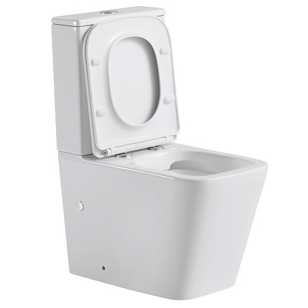 Унитаз-компакт Black & White Universe W-7703 безободковый