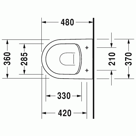 Унитаз подвесной Duravit ME by Starck 45300900A1 микролифт