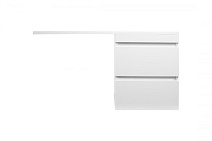 Тумба с раковиной подвесная El Fante Даллас 110 R 2 ящика, эмаль, белый