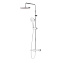Душевая стойка Damixa Option DX218091000 с термостатом, хром - фото 1