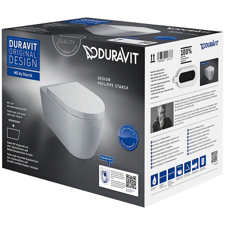 Унитаз подвесной Duravit ME by Starck 45790920A1 микролифт