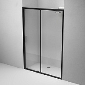 Душевая дверь AM.PM Gem W90G-140-1-195BT 140 прозрачное стекло, профиль черный матовый