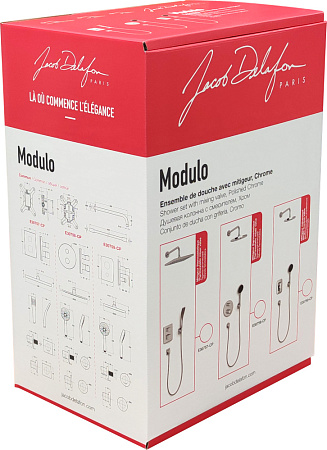 Душевой комплект Jacob Delafon Modulo E30757-CP хром