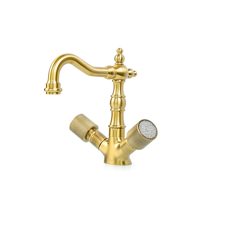 Смеситель Boheme Royal Cristal 312-Royal/CRST для раковины, бронза