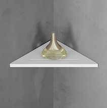 Угловая полочка для ванной комнаты ABBER Stein AS1652L белый