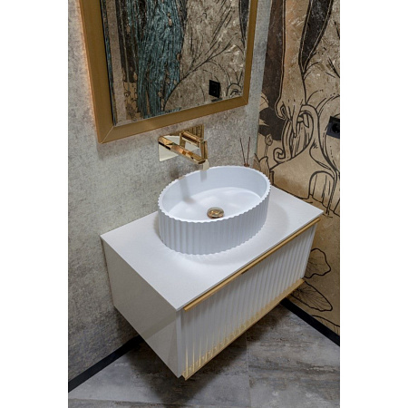 Раковина Armadi Art Canale 878-W рифленая, белый