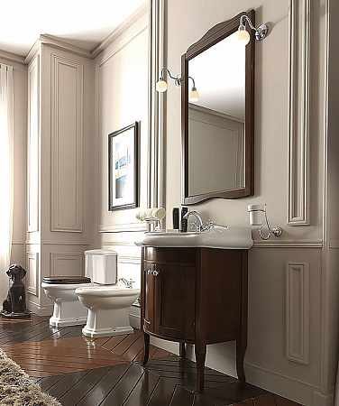 Унитаз-компакт Kerasan Retro 101301 горизонтальный выпуск,ручка смыва справа, фурнитура золото