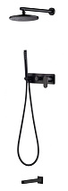 Душевой комплект Boheme Spectre 454-2-B для ванны с душем, черный