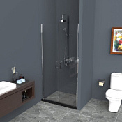 Душевая дверь в нишу BelBagno Uno UNO-B-2-60-C-Cr 60 прозрачное стекло Душевая дверь в нишу BelBagno Uno UNO-B-2-60-C-Cr 60 прозрачное стекло