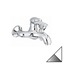 Смеситель Emmevi Tiffany 6001BIO для ванны, белый матовый/хром