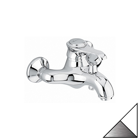 Смеситель Emmevi Tiffany 6001BIO для ванны, белый матовый/хром