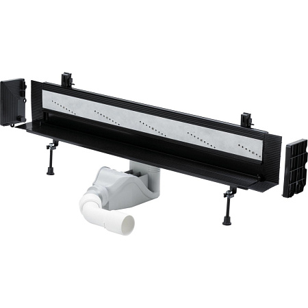 Душевой лоток Viega Advantix Vario 736552 L300–1200 BH90–160 для пристенного монтажа