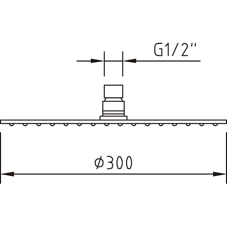 Верхний душ Clever 99691 хром