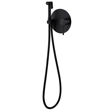 Гигиенический душ со смесителем ABBER Emotion AF8826B черный матовый