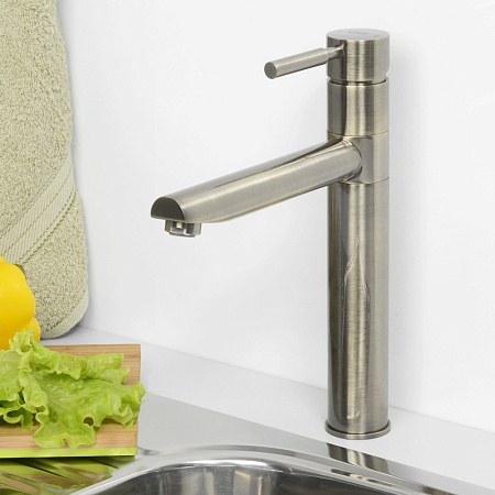 Смеситель WasserKRAFT A8137 для кухонной мойки, светлая бронза