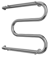 Полотенцесушитель водяной Terminus M-образный 700х632 с полкой, хром