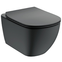 Унитаз подвесной Ideal Standard Tesi AQUABLADE T0079V3 черный матовый