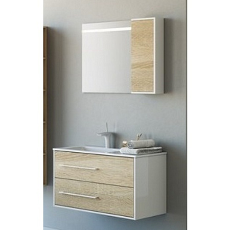 Мебель для ванной Aqwella 5 stars Miami Mai.01.08 80 дуб сонома/белый 