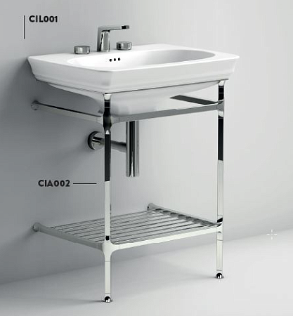 Раковина ArtCeram Civitas CIL001 03;00 68 черный глянцевый